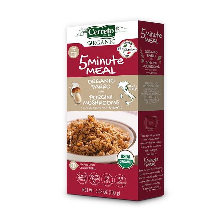 Organic Italian Spelt with Porcini Mushrooms for wholesale by In Tavola Corp