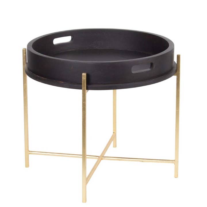 Rama Rundt Sidebord med Bakke Top for engroshandel hos Pinkcity