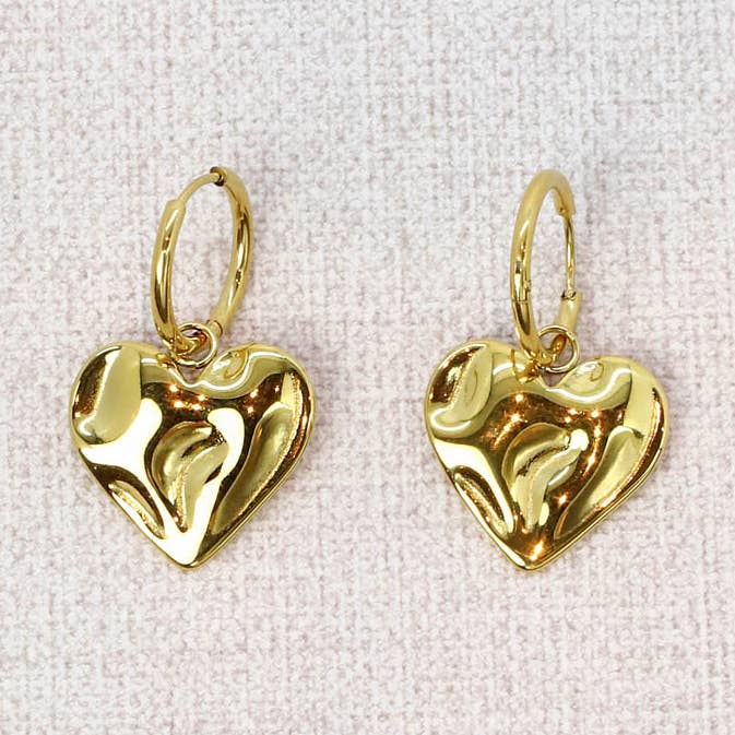 Malinda steel earrings for wholesale by Les Cleias