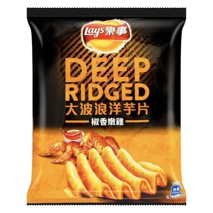 Lay's Deep Ridged Pepper Chicken 30.5g/12CT (CHINA) for wholesale by L&F Universal Goods