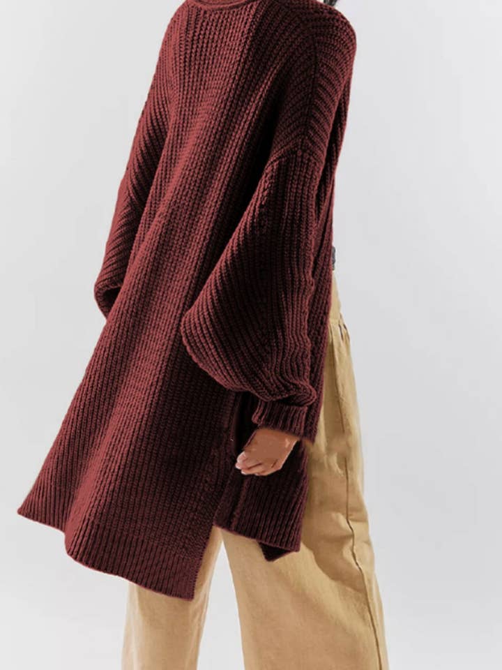 NINEXIS - Wholesale Cardigan - Women's - CWOCAL1829_HOLLOWED OUT LONG POCKET CARDIGAN LONG STYLE9