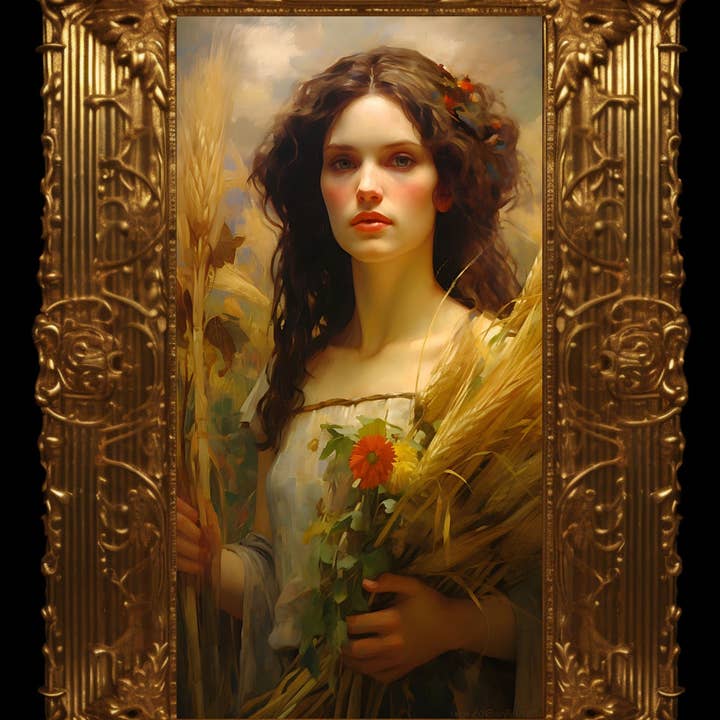 Ye Curiosity Shoppe - Wholesale Art Print - Demeter Greek Goddess Art Print1