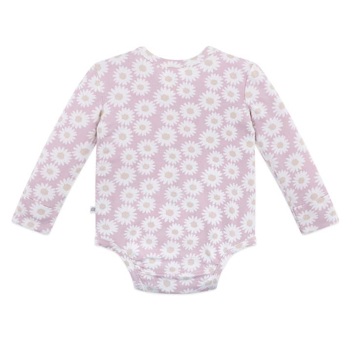 Comfy Bodysuit Long Sleeve - Lilac Daisy for wholesale on Faire