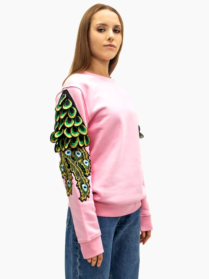 FELPA RAG19MEV-COTTON ROSA PAVONE per la vendita all'ingrosso da parte di Ragyard