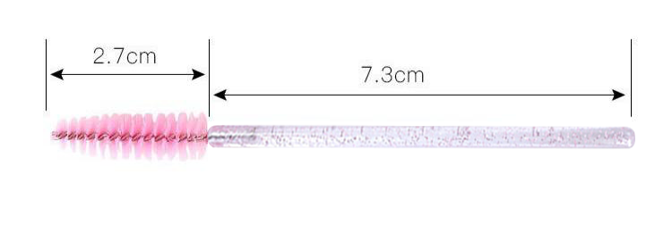 ÂME BY M - Wholesale False/Fake Eyelashes - 100 Pieces Pink Crystal Mascara Wands2