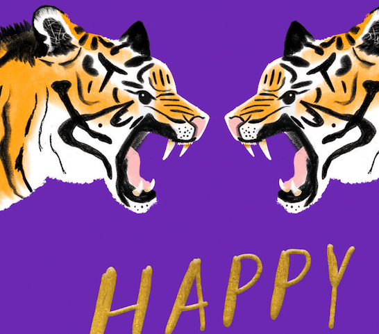 Carolyn Suzuki - Vente Carte pour la fête des Pères - TIGRIS - Carte de fête des pères2