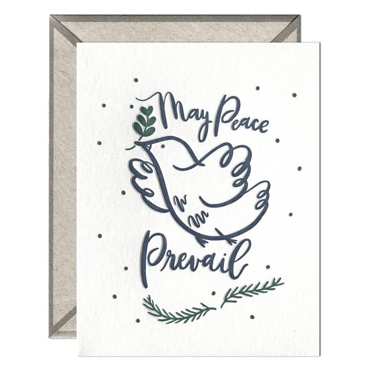 INK MEETS PAPER – Großhandel Saisongrußkarte – May Peace Prevail - Karte Winterferien1
