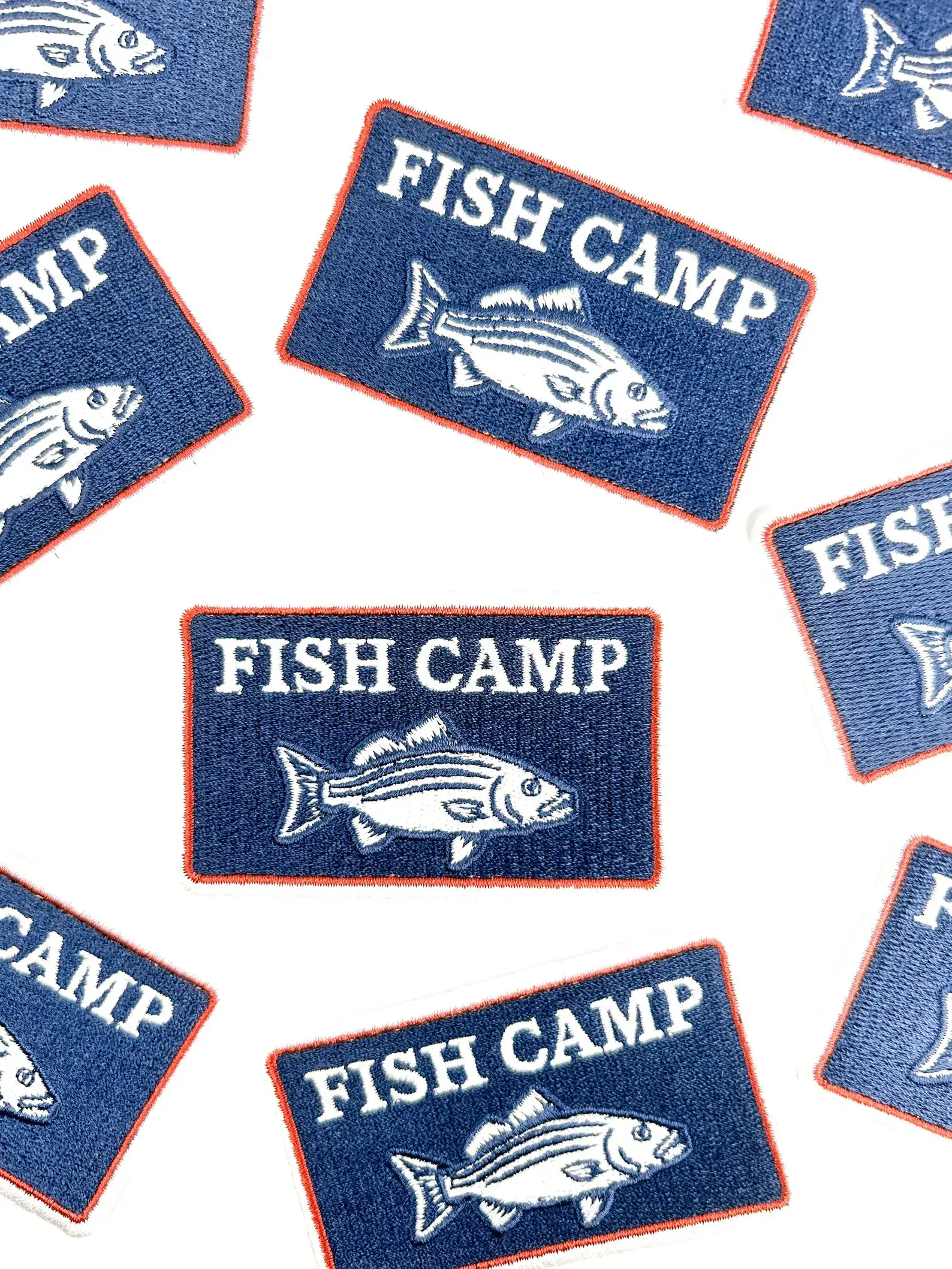 Field Trip Threads - Wholesale Patch - Fish Camp Patch – Embroidered Iron On Coastal Outdoors Lake3