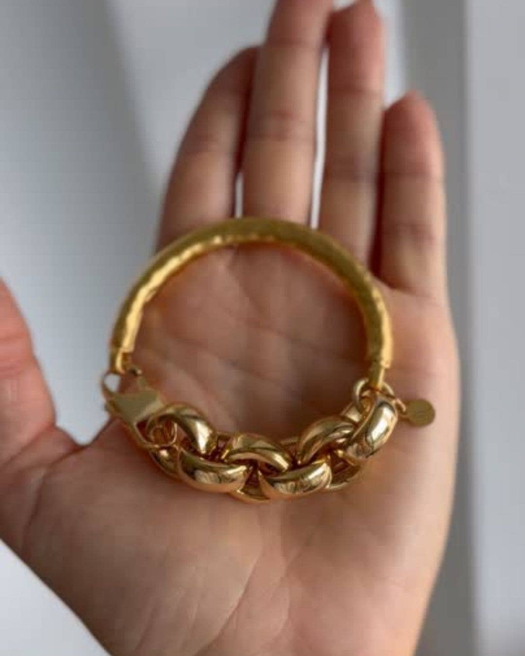 WILYMI Jewelry Co - Wholesale Link & Chain Bracelet - 18k & 24k Gold Filled Bracelet | High Shine + Brushed Finish5