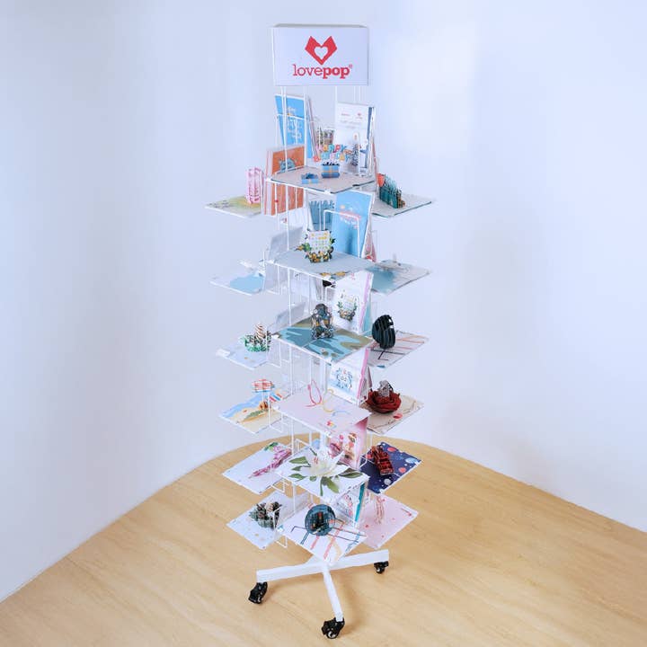 Magic Floor Stand Display for wholesale by Lovepop Cards