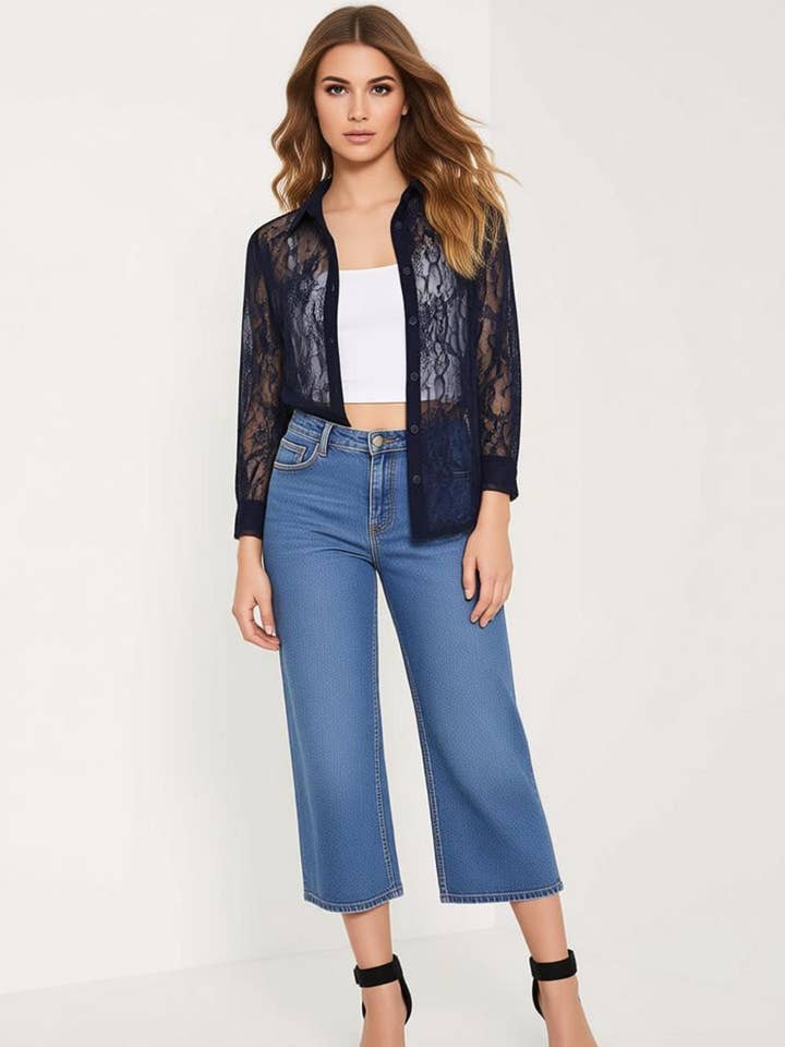 LACE WOMEN'S SHIRT for wholesale by Kis 2