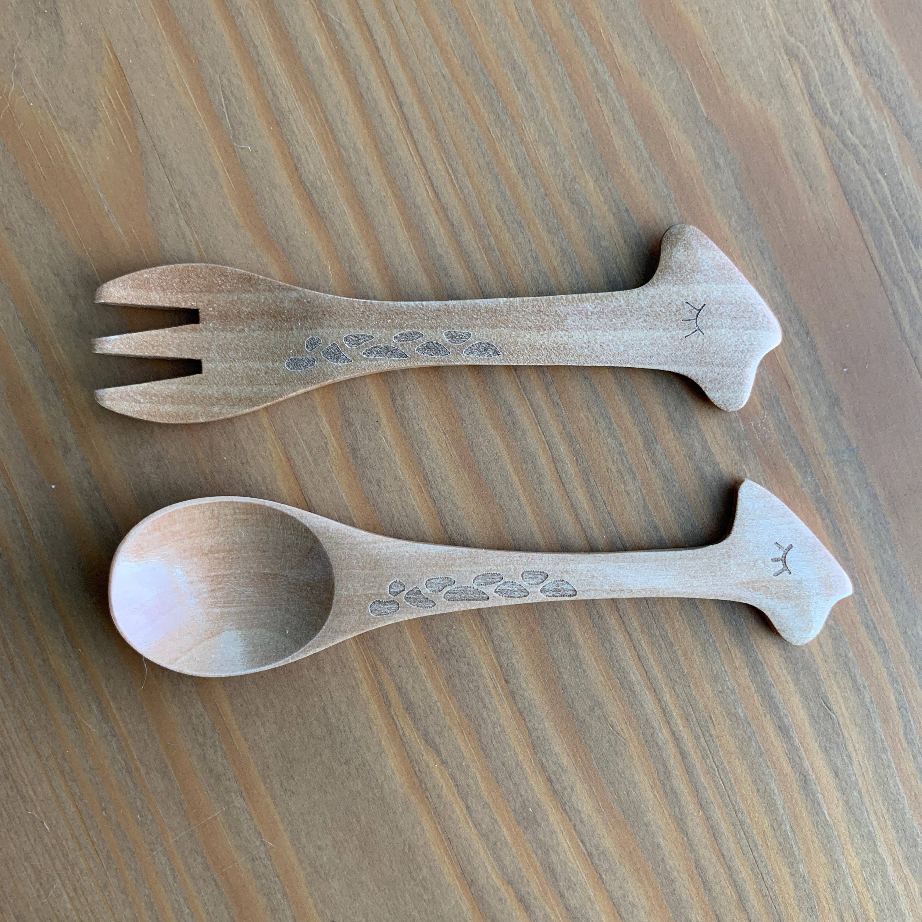 Fin Pin Shop - Wholesale Assorted Cutlery Set - Wooden Reusable Eco Utensils (kids/travel size!)1