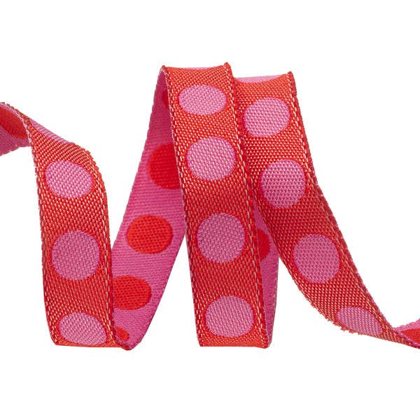 Renaissance Ribbons - Wholesale Ribbon - Gift Wrapping - 8yd Pack Pompoms 3/8" Tula Pink9