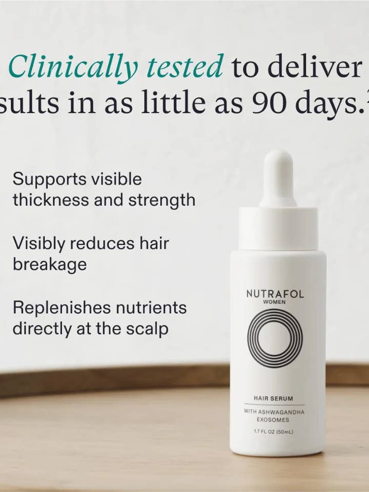 Sérum capillaire Nutrafol pour la vente par Ageless Aesthetics