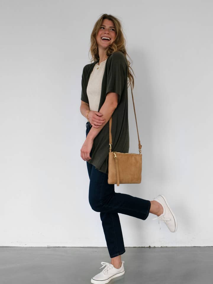 BROOKE sjal i Mörk Oliv för wholesale av Elegantees