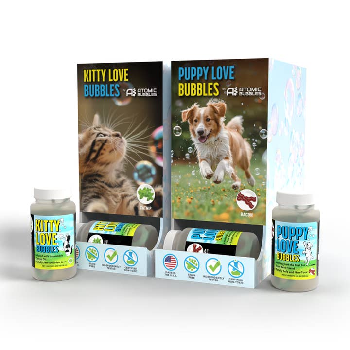 Gravity Feeder Display Bundle for wholesale by Atomic Bubbles