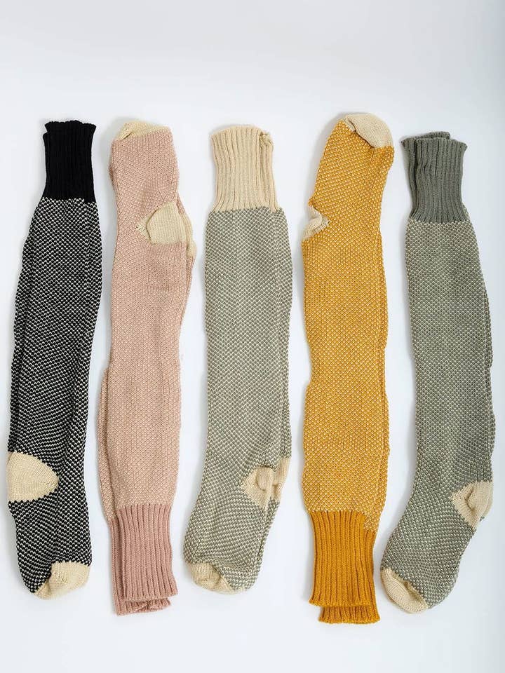 Warm & Soft Open Work Knit Lounge Socks 🧦 for wholesale by Leto Accessories