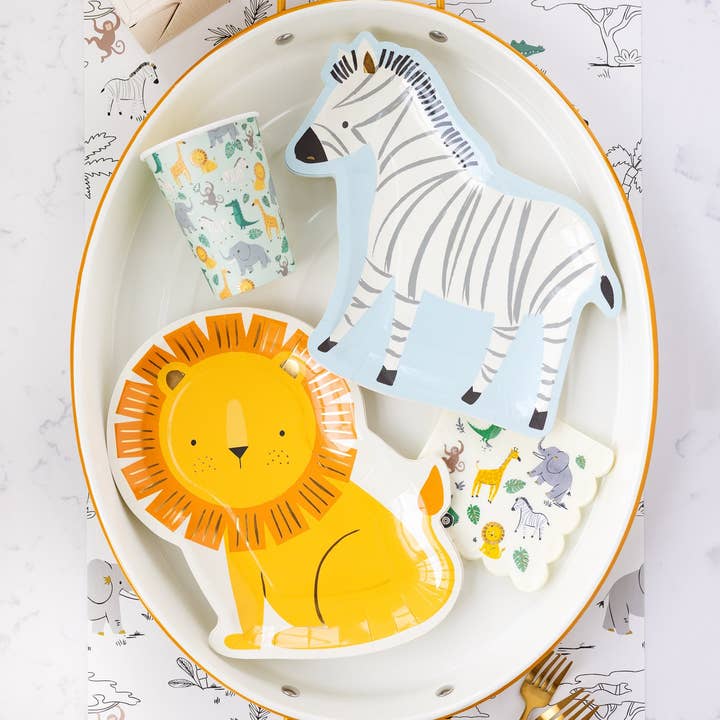 My Mind’s Eye - Wholesale Disposable Plate - SAF941 - Safari Lion Shaped Paper Plate5