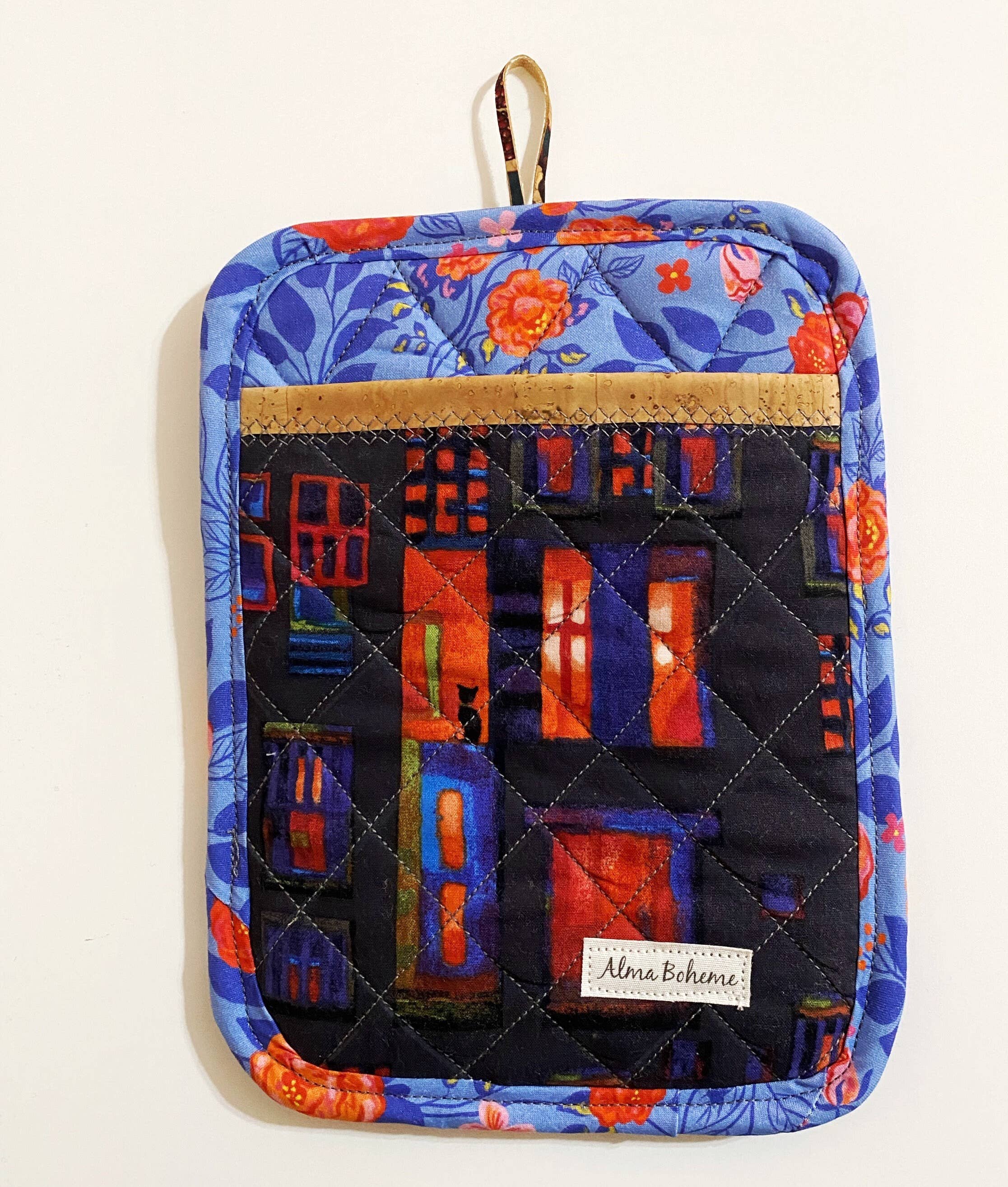 Alma Boheme Handmade - Wholesale Ovenwant/pothouder - Duurzame pannenlap van kurk en katoen met zakje23