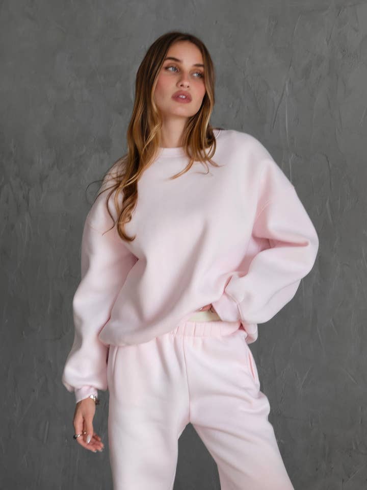TICTOC - Wholesale Sweatshirt - Women's - VARSITY Fleece Crew Neck Pullover Sweatshirt
TH28243-VARSITY