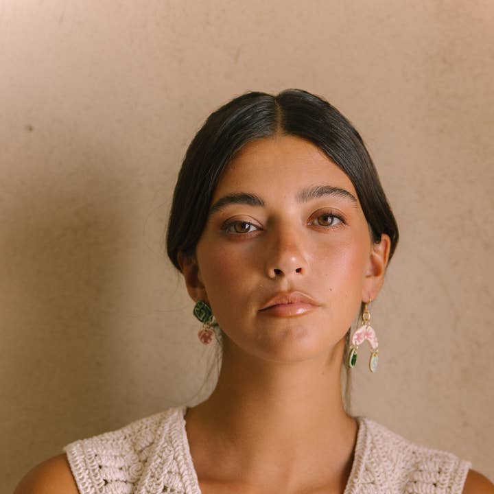 Slik-øreringe for engroshandel hos Passaro de Seda