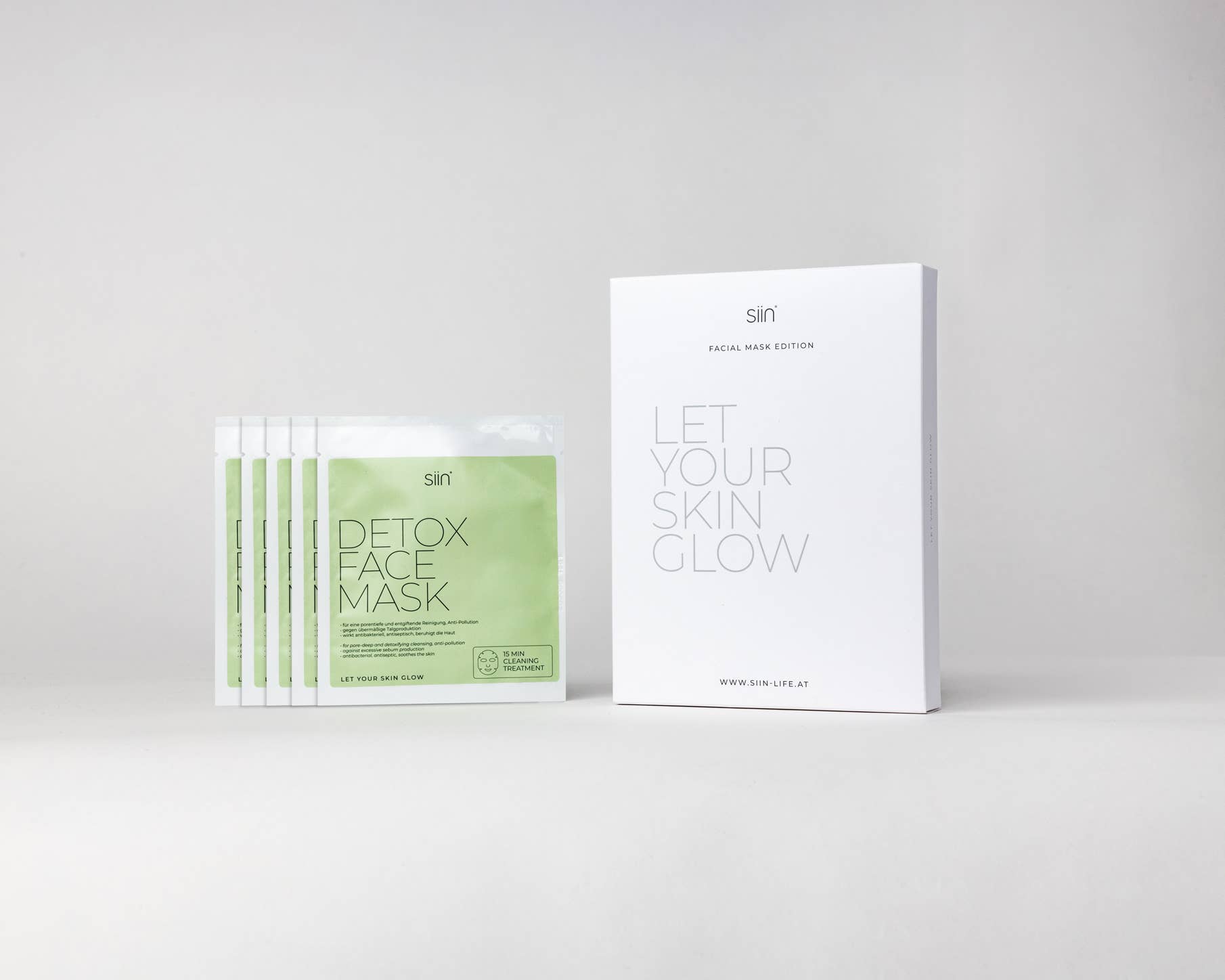 siin - Wholesale Skincare Face Mask - Detox face mask, box, 5 pieces1