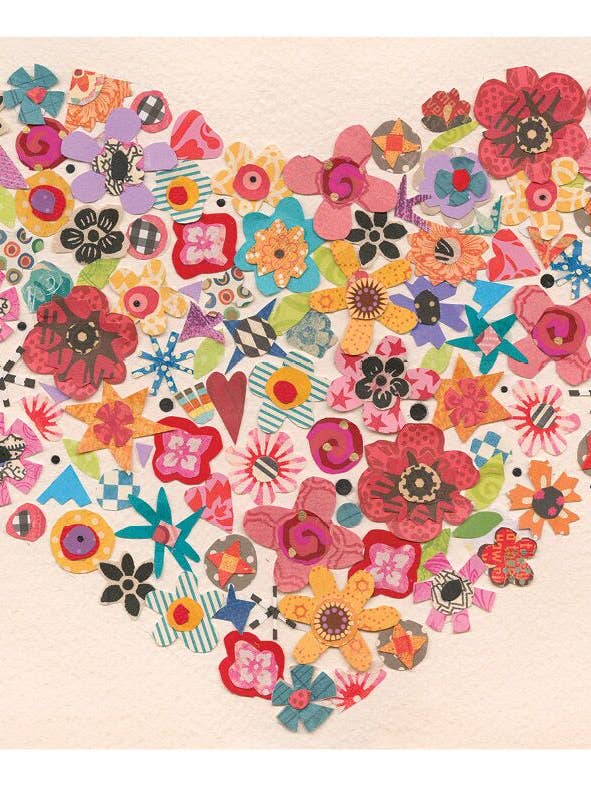 Heart of Flowers Card    for wholesale by Iddy biddy boo design