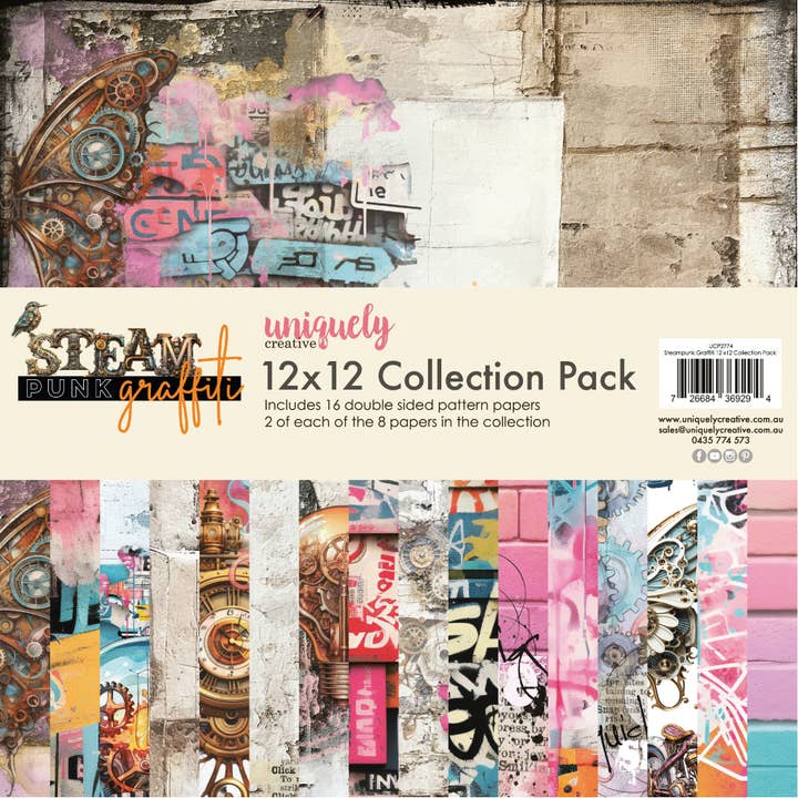 Steampunk Graffiti 12 x 12 Collection Pack for wholesale by Uniquely Creative
