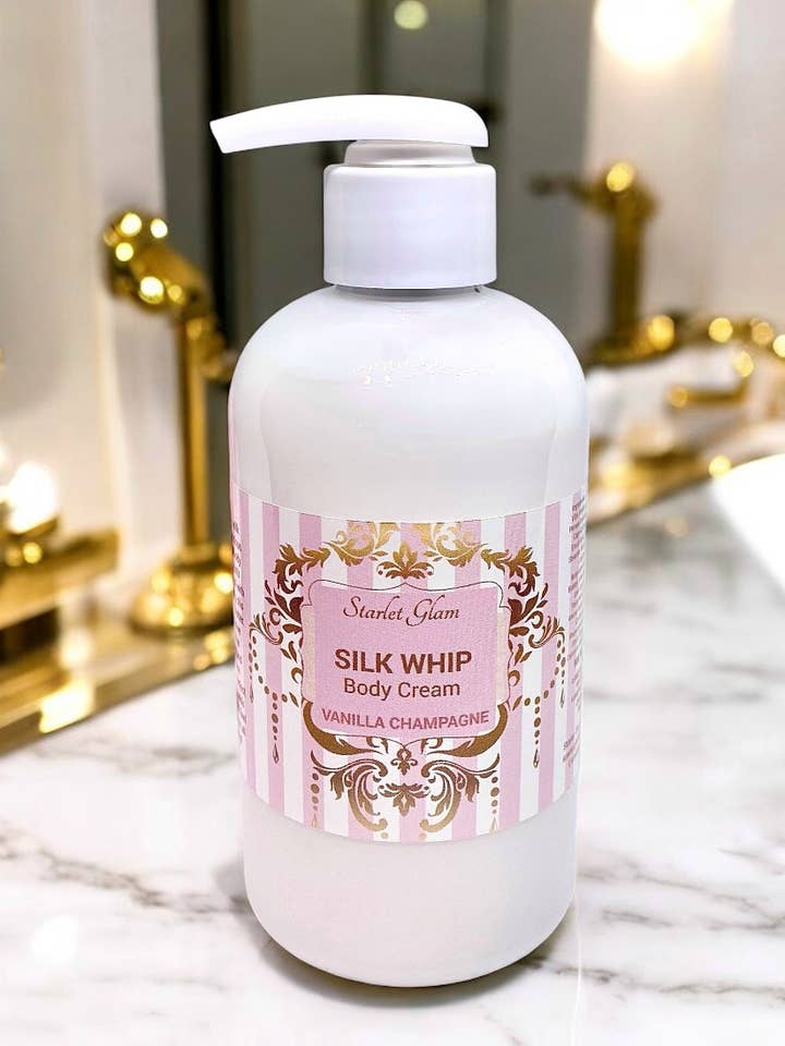 Vanilla Champagne Body Cream for wholesale by Starlet Glam Bath & Body