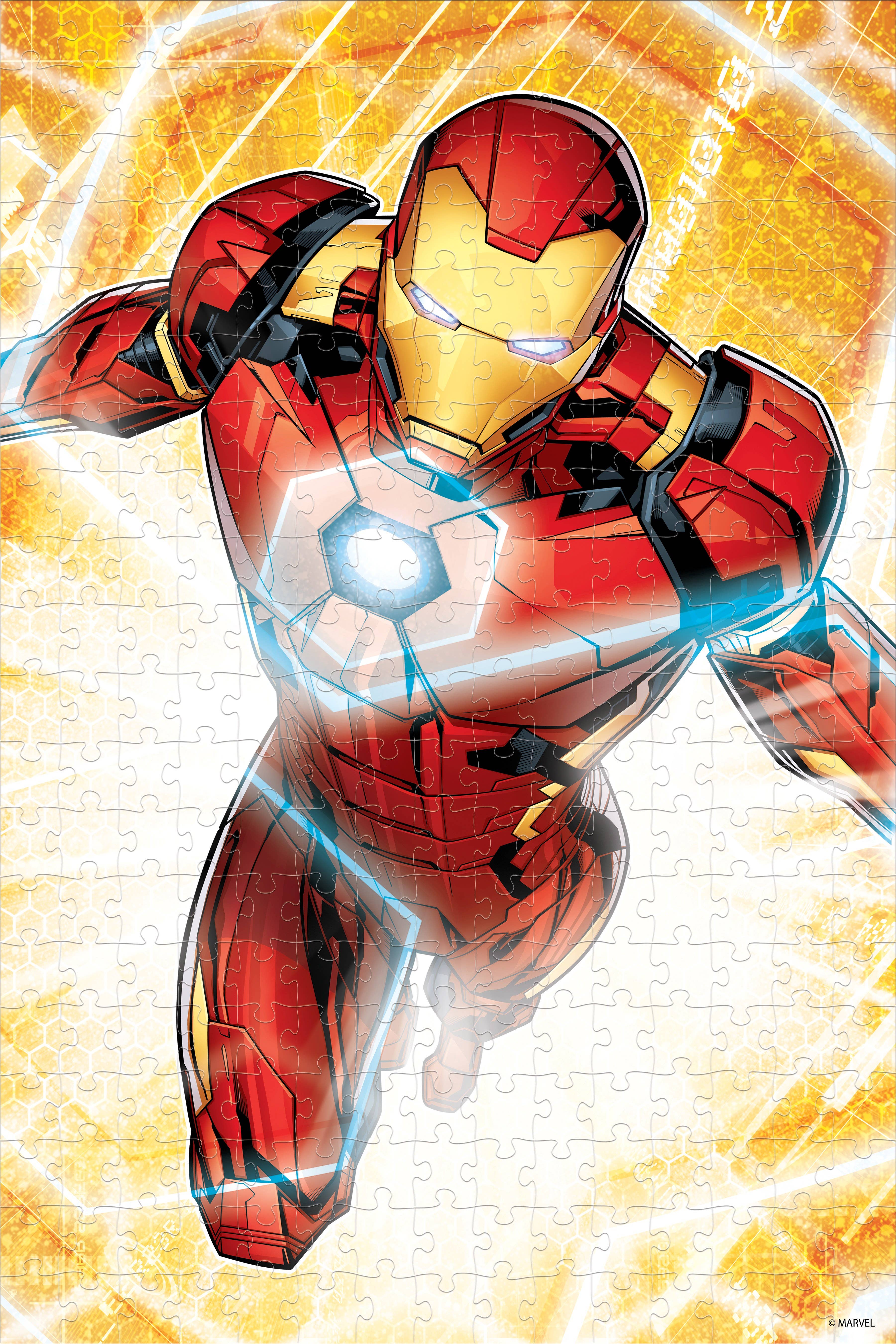 Primemotion, Inc - Wholesale Puzzle - Adult - Marvel Iron Man Shaped Tin 300pc 12x18"3