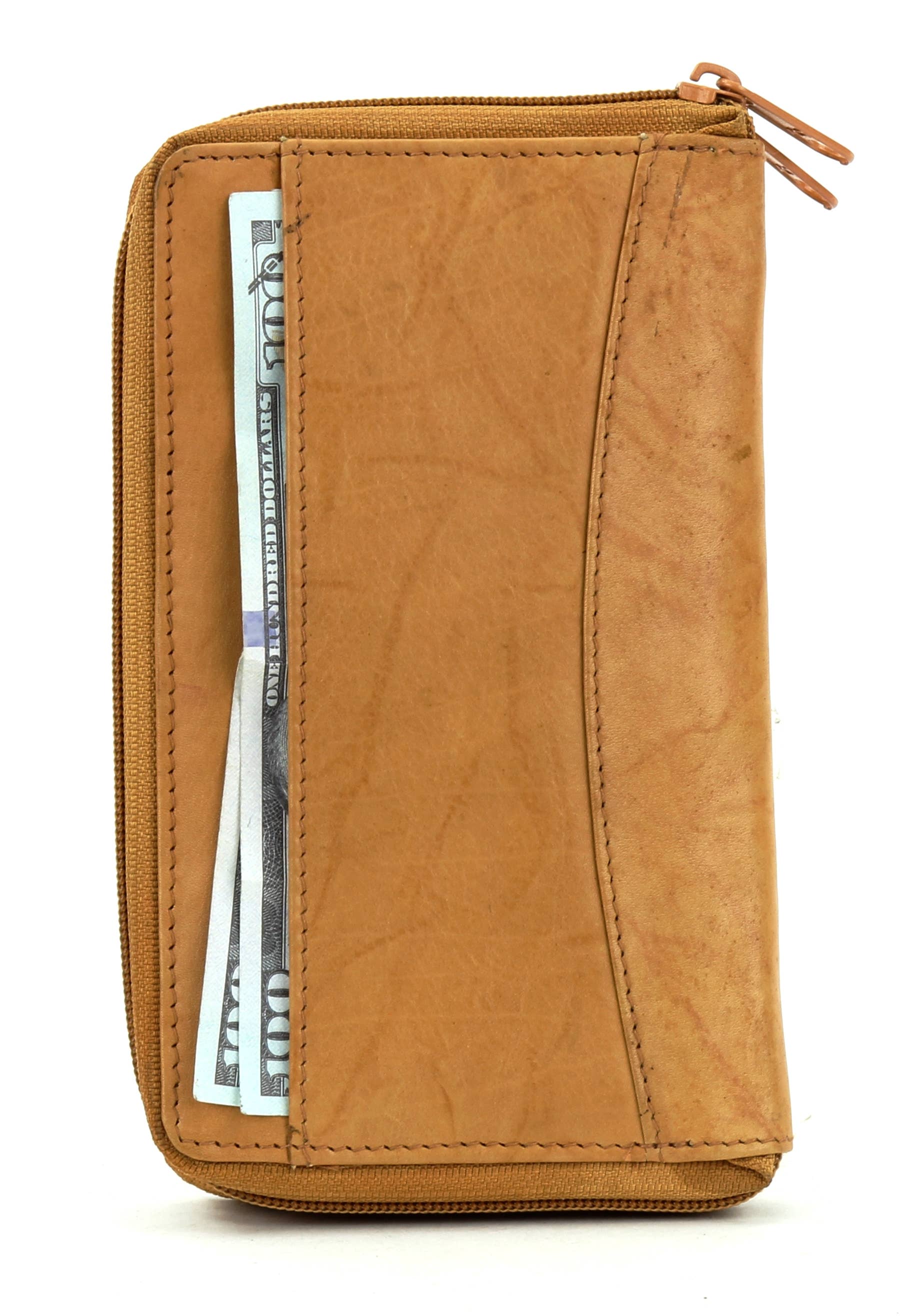 Leather Impressions Inc - Wholesale Wallet - Women's - Double Zipper Women's Clutch 1558514