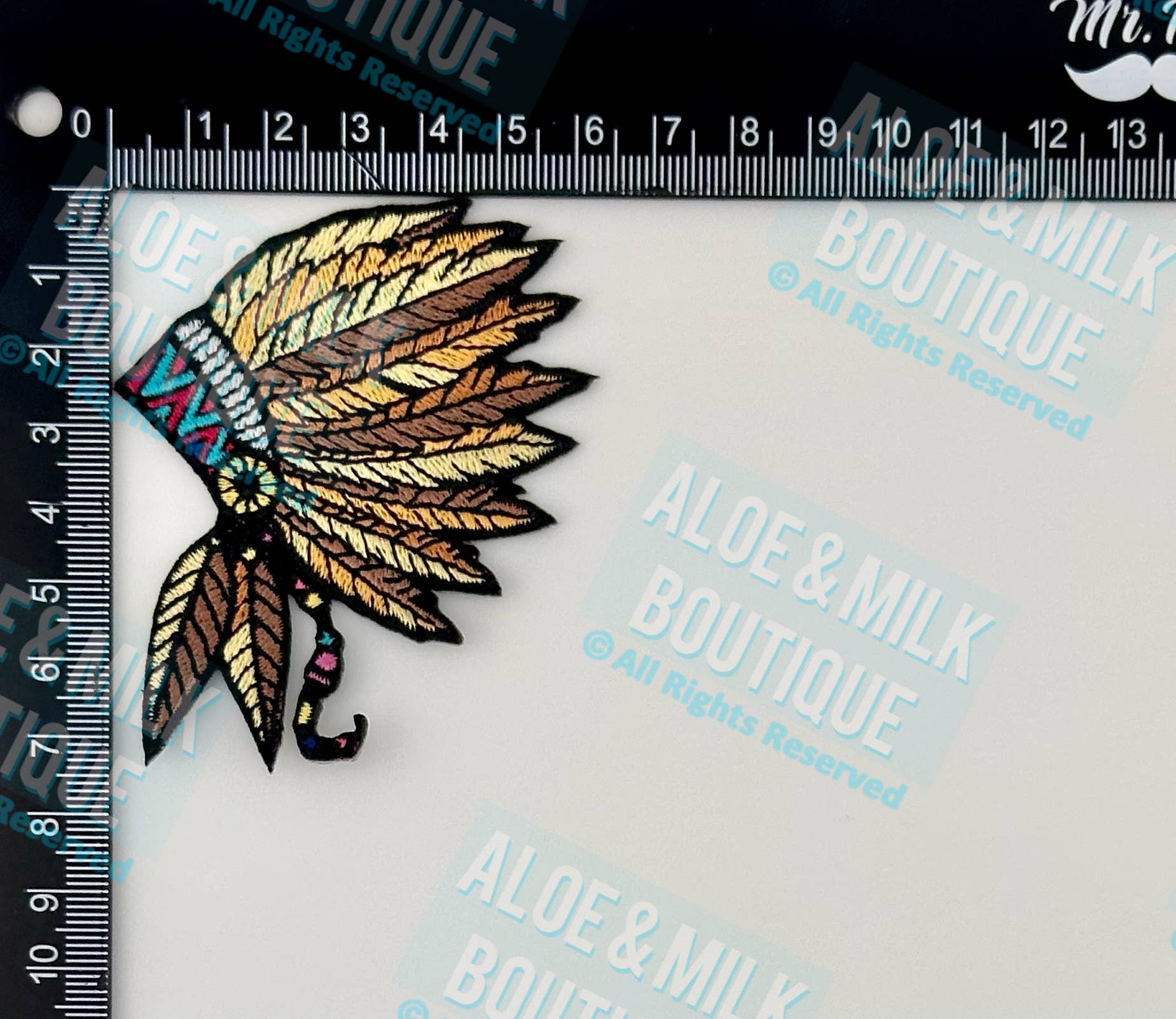 Aloe and Milk Boutique - Wholesale Patch - Indian Headdress Patch, Native American Patch, Chiefs2
