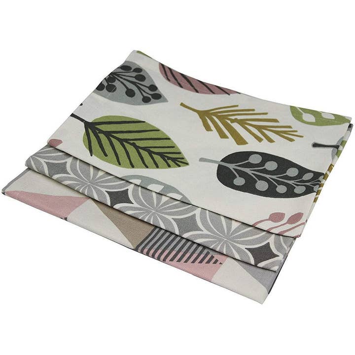 Blush Pink Geschirrtuch aus Baumwolle, 3er-Set für den Großhandel von Mcalister textiles