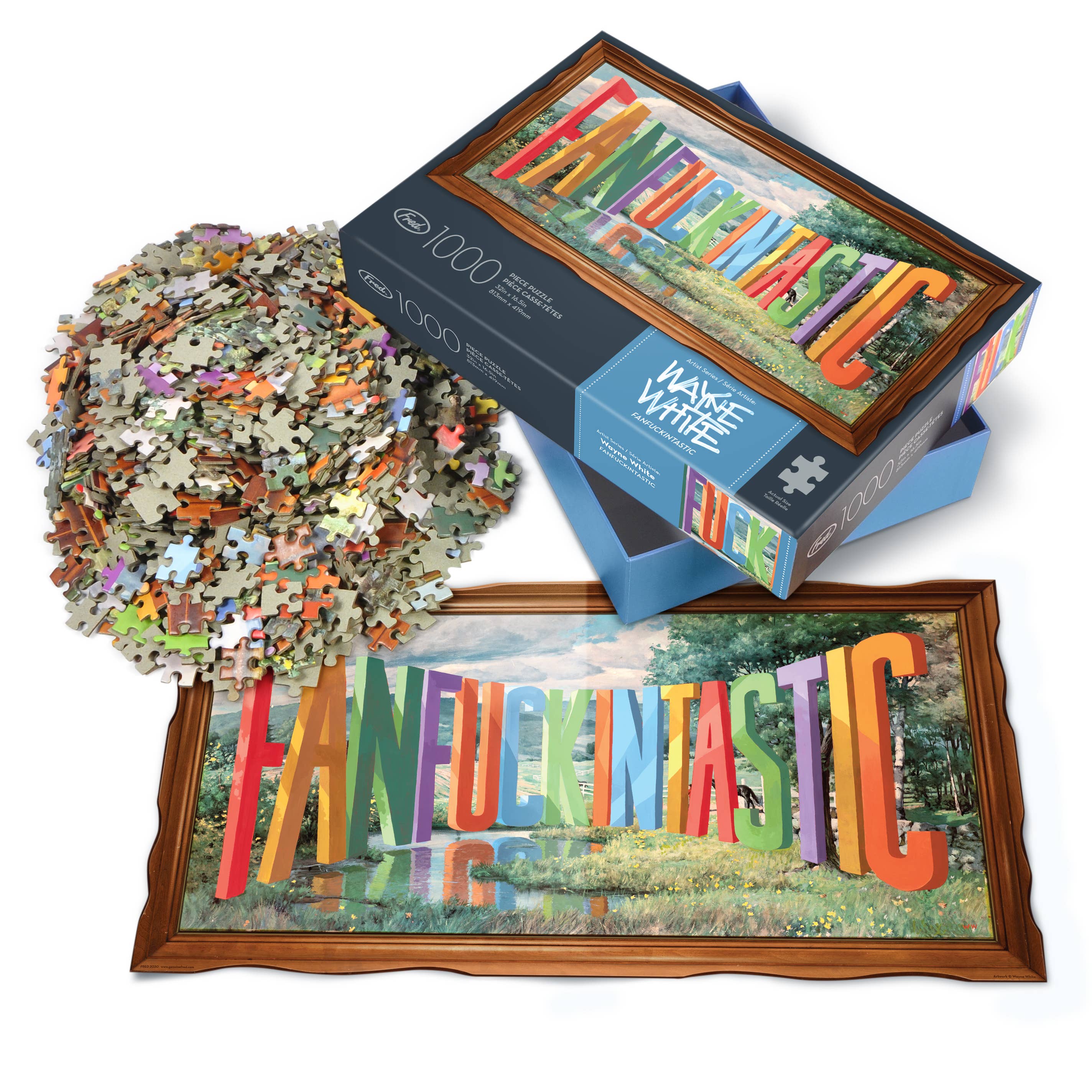 Fred & Friends - Wholesale Puzzle - Adult - Puzzle 1000 Pc - Wayne White - Fanfuckintastic2