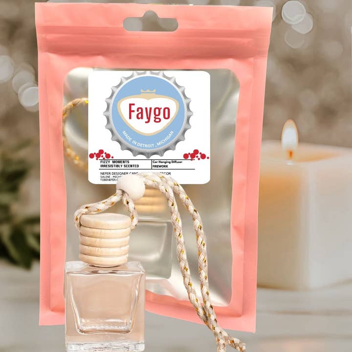 Nefer Designer Candles & Home Decor - Wholesale Car Freshener - Unisex - Michigan Pop Car Freshener | Faygo–Vernors Scented Diffuser8