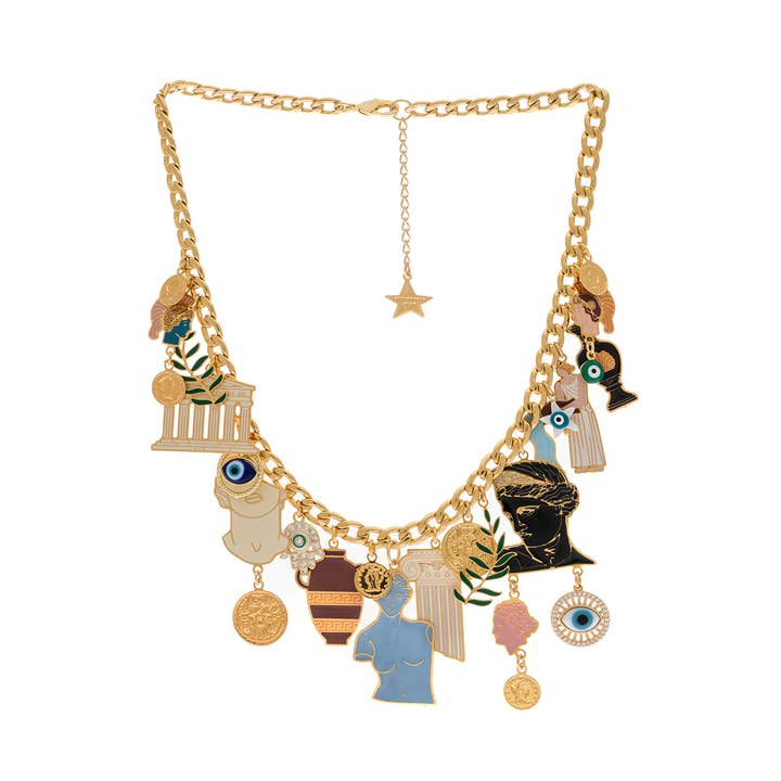 Colar Olimpo da Grécia Antiga por atacado de Principessa Glam