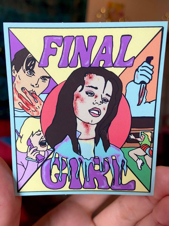 Autocolante Garrafa de Água “Final Menina” Grito 96' por atacado de Haunted Fembot