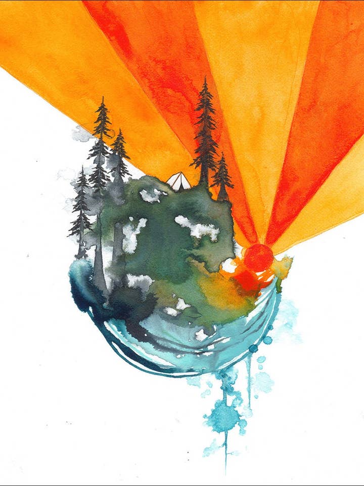 self-care - mini print for wholesale by Melissa Moss Art