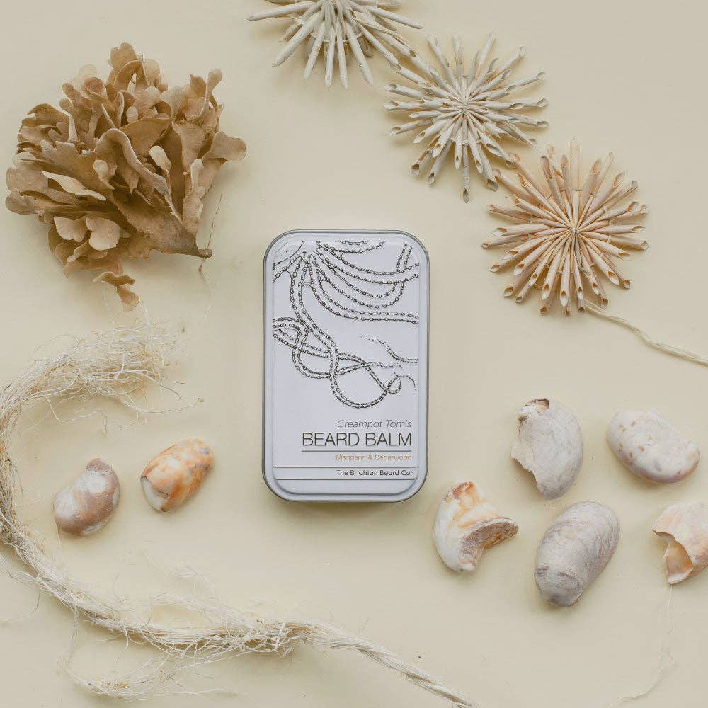 The Brighton Beard Co. – Produto de estilo de barba por atacado – Bálsamo para Barba Creampot Tom com Mandarina e Madeira de Cedro1