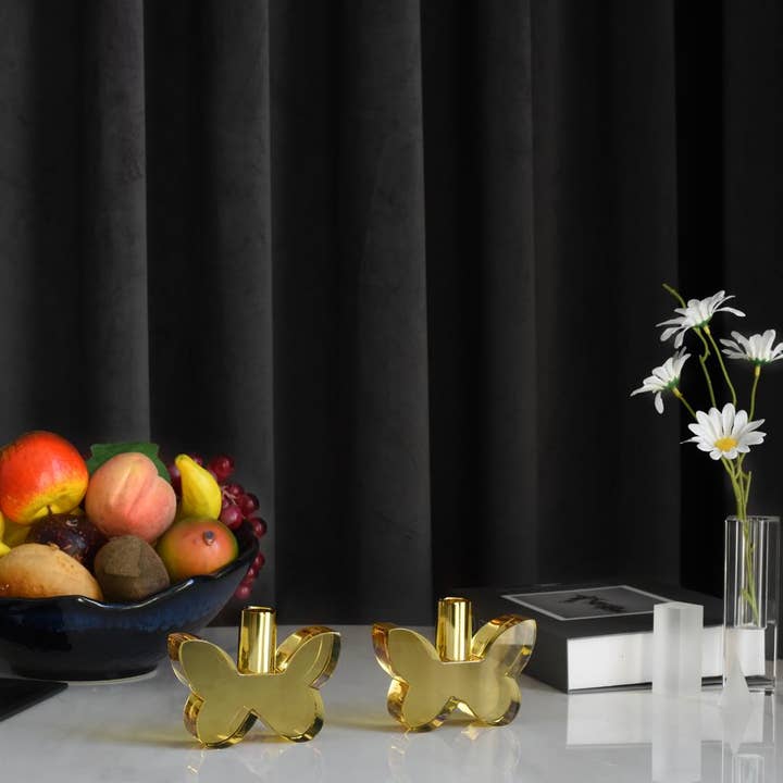 Lainy Home – wholesale Candle holder – Pair of 3” Butterfly Candleholders23