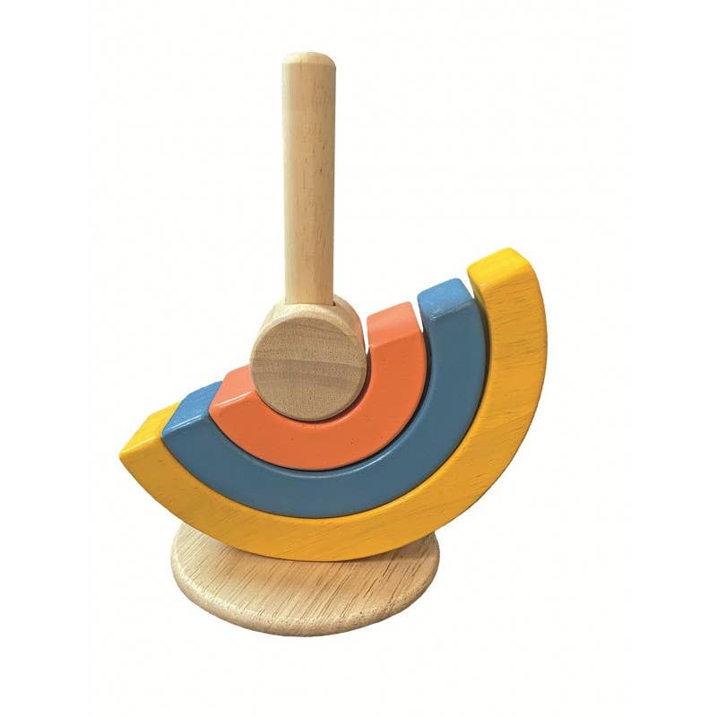 BASS&BASS - Wholesale Wood Toy - Kids - Circular Rocking Toy - Wooden Stacking Toy1