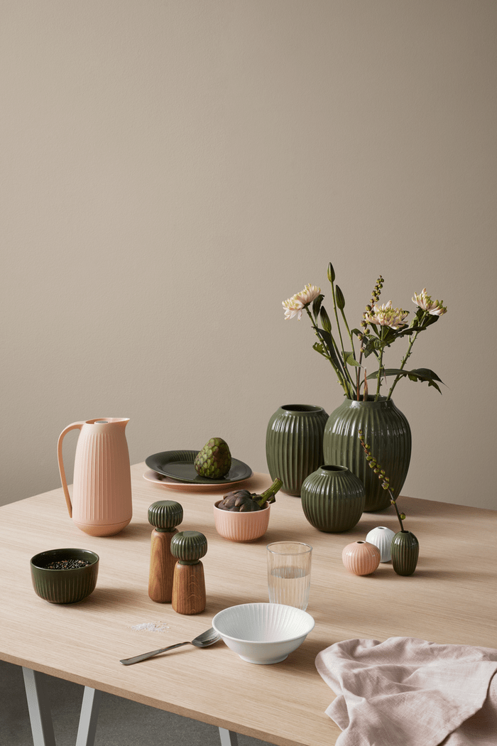 Danish Design Collective - Wholesale Spice Mill - Kähler - Hammershøi - 7.3" Oak & Ceramic Spice Grinder4