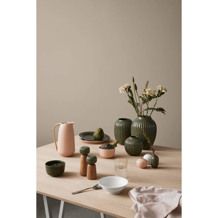 Danish Design Collective - Wholesale Spice Mill - Kähler - Hammershøi - 5.7" Oak & Ceramic Spice Grinder3