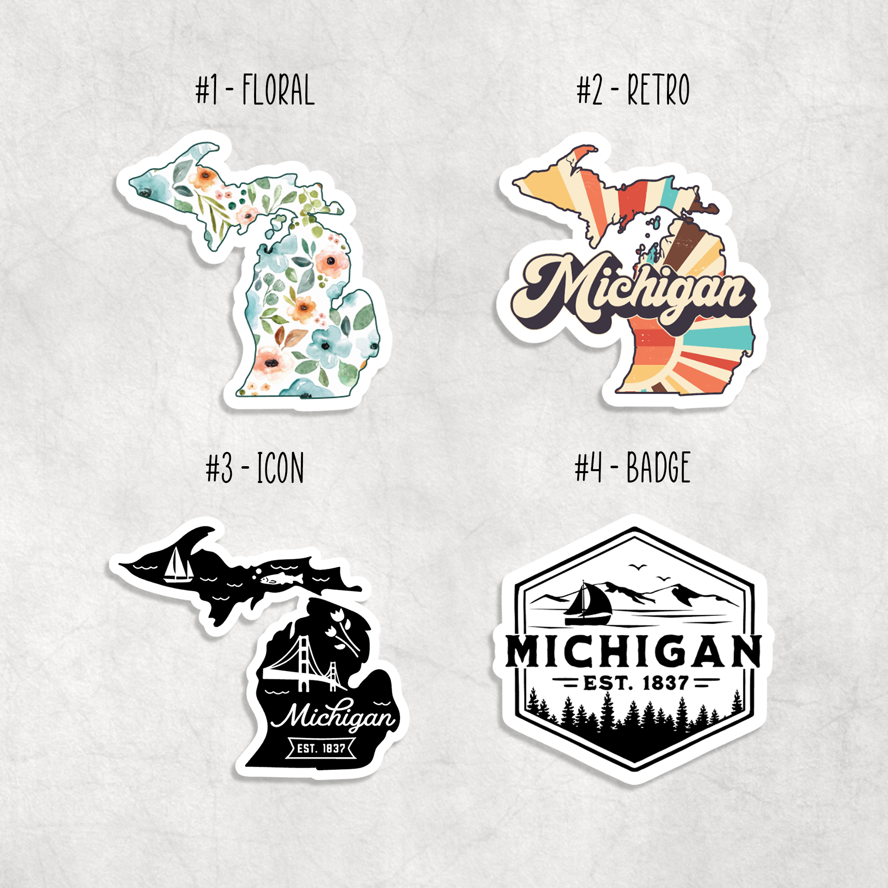Expression Design Co - Wholesale Sticker - Michigan Stickers1