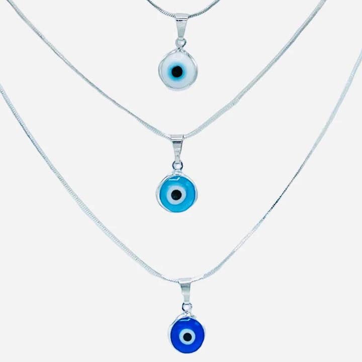 Loli - Wholesale Halskettinghanger - Klassieke Boze Oog Kralenketting – Doos van 12 | 3 Kleuren + Mix4