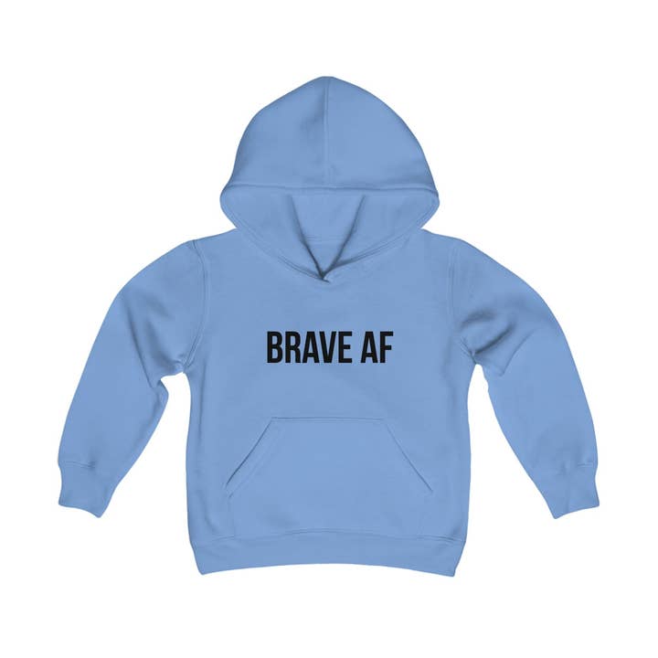 Chandail à capuchon en mélange épais Brave AF pour jeunes pour la vente par Get Primped