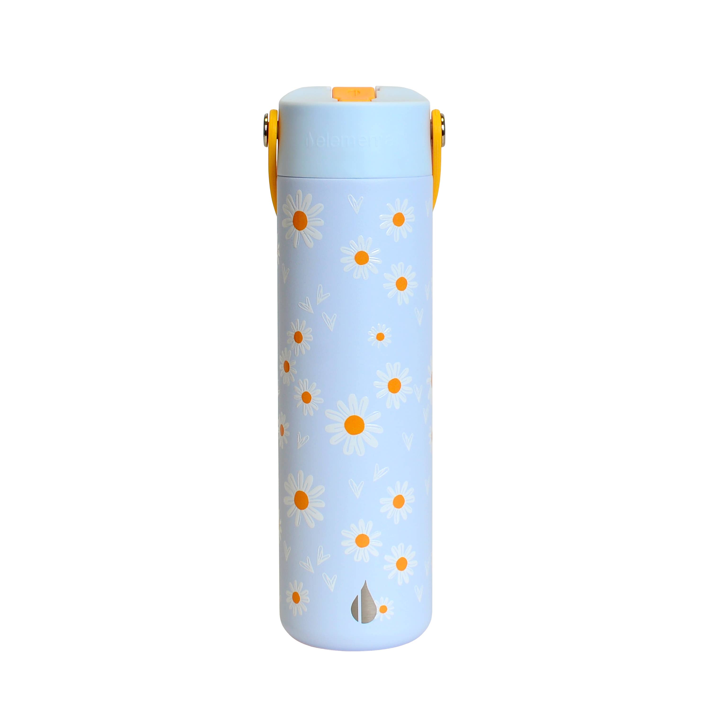 Elemental – wholesale Water bottle – Core Insulated Leakproof Bottle w/Handle 24oz - Daisy Daydream1