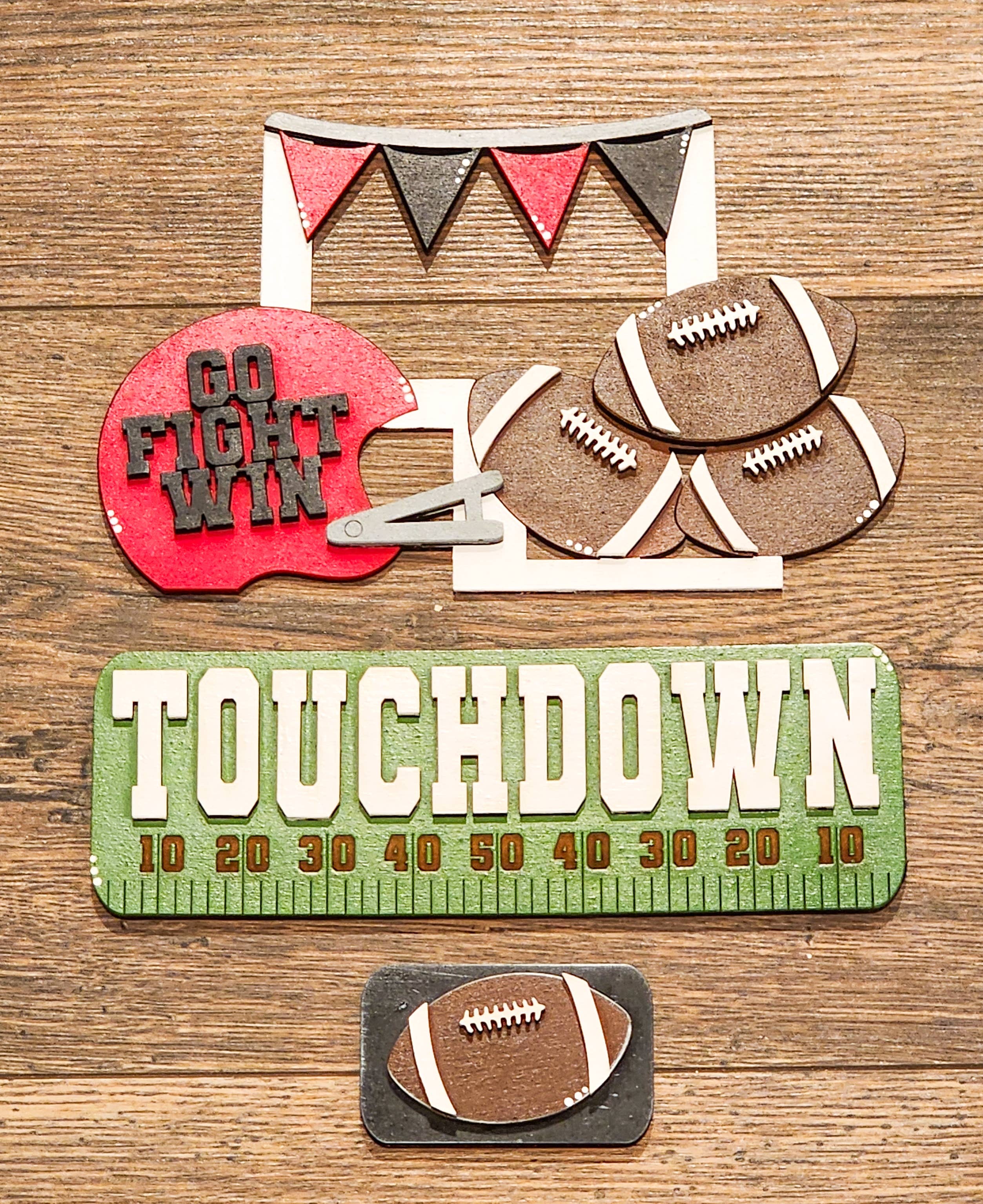 Hollow Grove Designs - Wholesale Door Hanger - Football Insert | Interchangeable Truck Door Hanger0