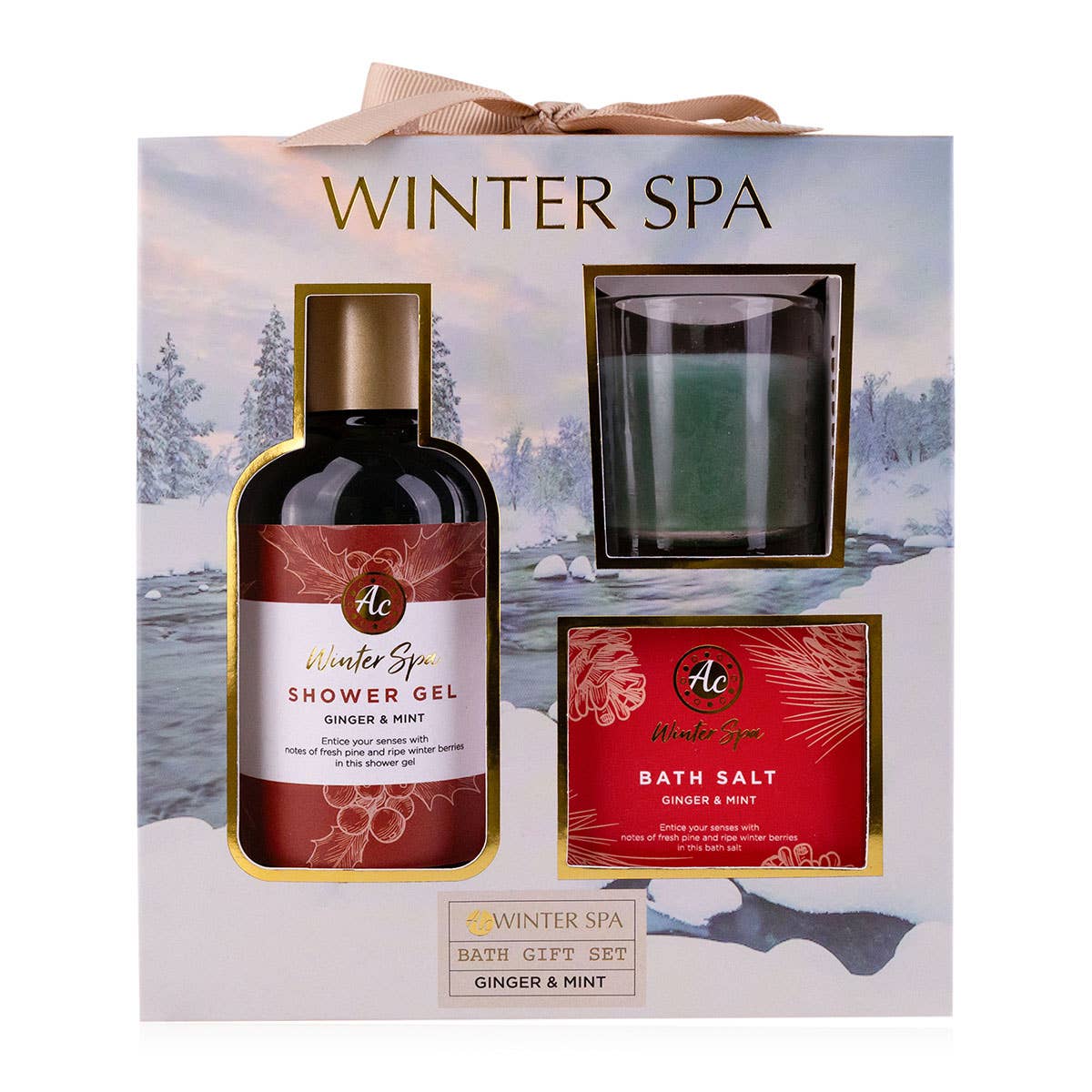 Accentra – wholesale Bad- och kroppsvårdsset – Badset WINTER SPA med doftljus0