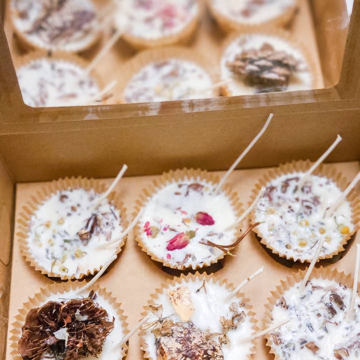 Upcycled Fire Starters Gift Box -Soy Wax - Log Firestarter for wholesale by Poetry in a Jar